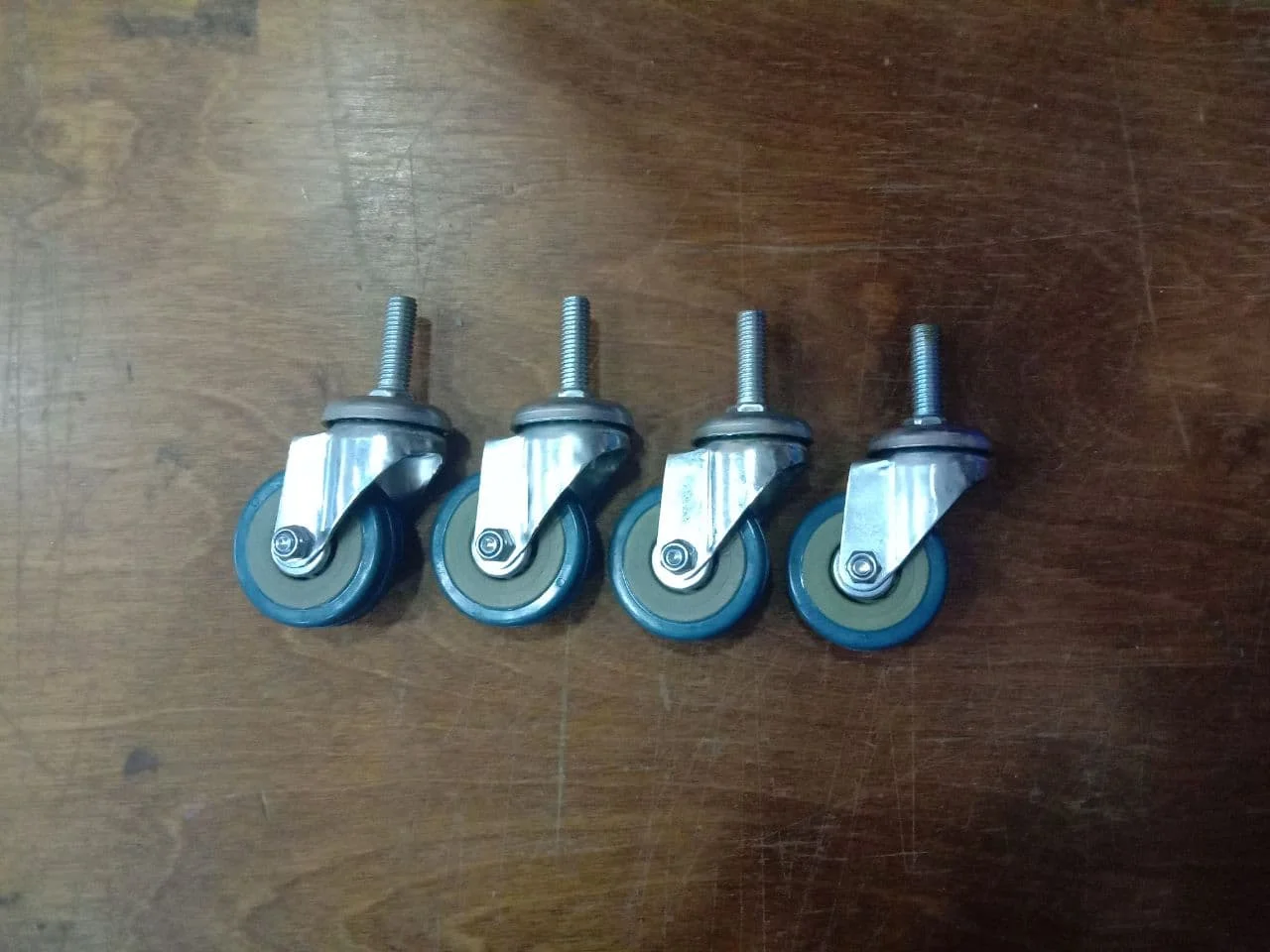 4 шт. Колёса поворотное 50мм. Колёсная опора поворотная болтовое крепление М10 50 мм