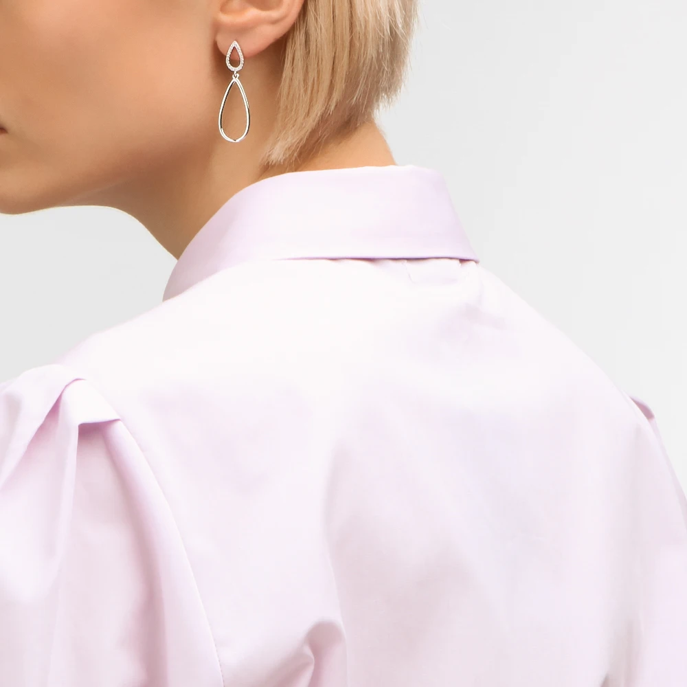 Серебряные серьги с фианитами SUNLIGHT проба 925 | Украшения и аксессуары