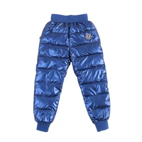 new boys pants childrens clothing down pants autumn thickened warm kids clothes fashion trouser winter unisex girl velvet pants