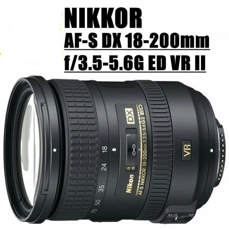 Объектив Nikon Nikkor II новый объектив 18-200 мм f/3 5-5 6 DX G ED VR для D7500 D7200 D7100 D500 D850 D810 D750 D5500