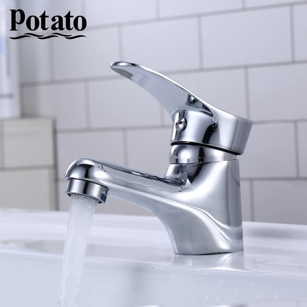 Potato стильный горячей и холодной воды ванной бассейна кран раковина сосуд