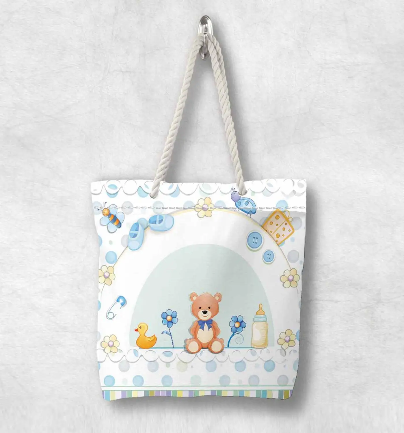 Еще синие детские сапоги коричневые медведи утки новая модная белая холщовая