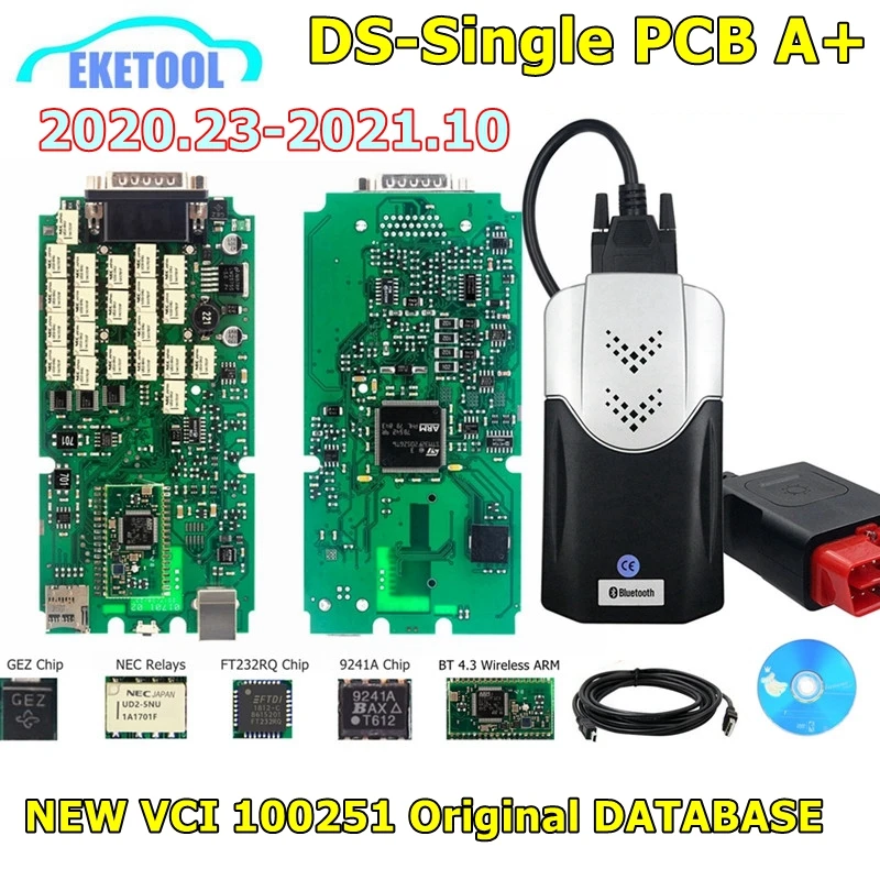 2020 23 обновление до 2021 10 DS150E новый инструмент для ремонта автомобилей VCI TCS PRO + Multidiag