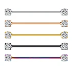 Промышленное украшение для пирсинга, из нержавеющей стали, 14 г