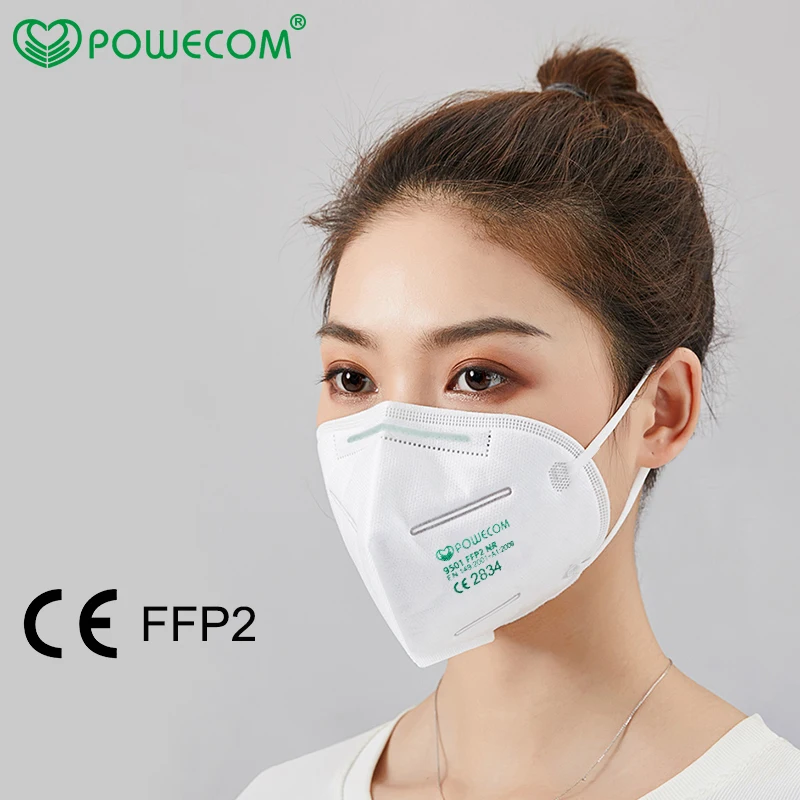 POWECOM Защитная FFP2 маска CE 9501 многоразовые маски со ртом для лица PM2.5 защитная с
