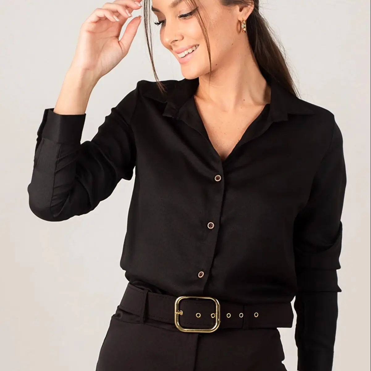 

2022 New Trend Model Fashion Women's Shirts and Blouses Feminine Blouse Top Long Sleeve Casual White Turn-down Collar style Wome 'S