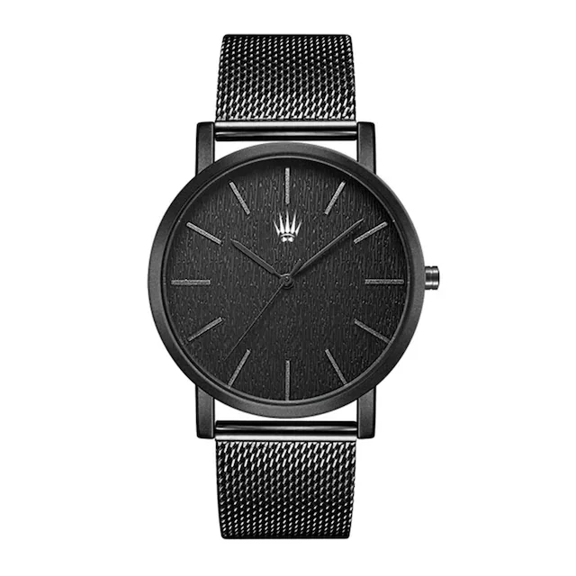 

PRIVATE BLACK STEEL CORD MEN WOMEN WATCH 318281563