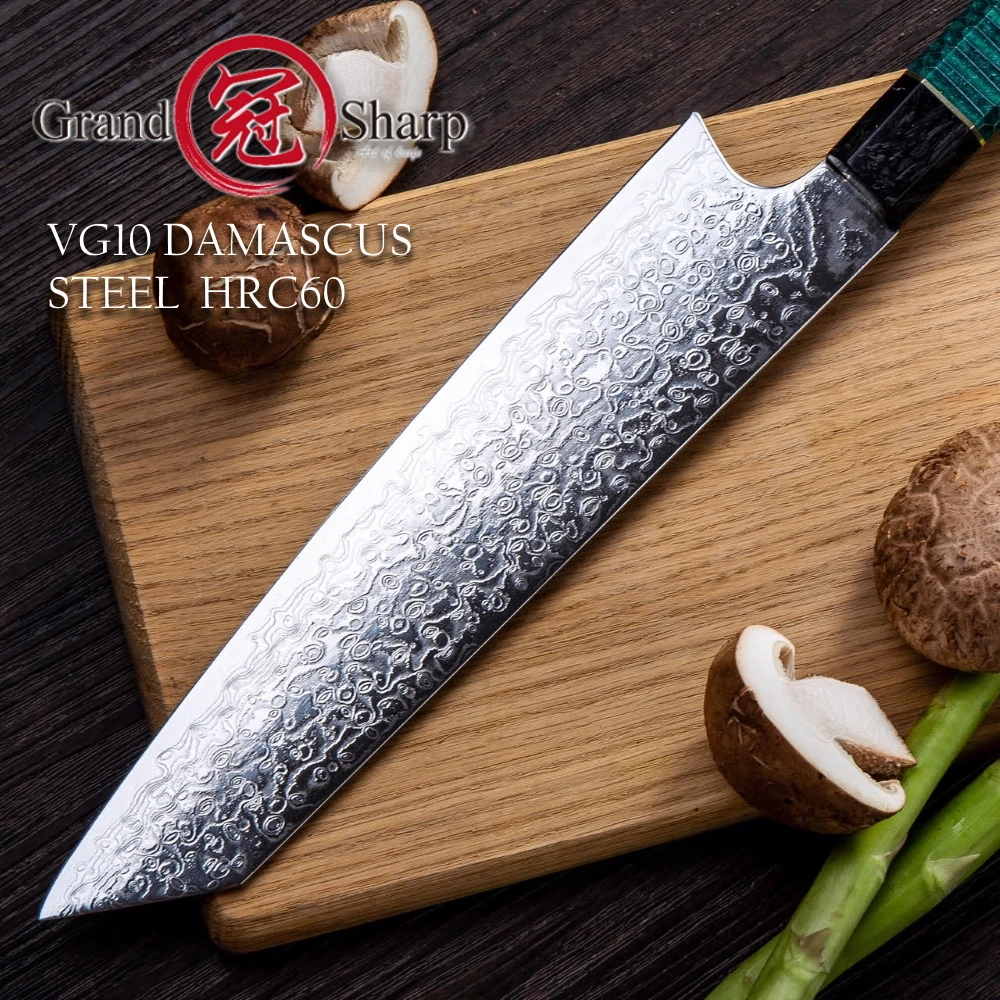 Японский кухонный нож Kiritsuke VG10 дамасский шеф-повара для нарезки домашний