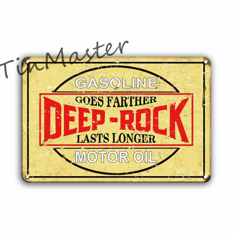 Металлический настенный плакат с флисовой моторной смазкой Deep Rock joyden жестяной