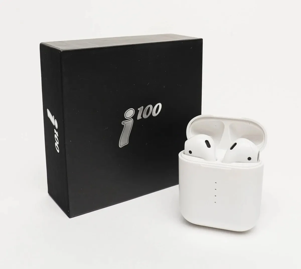 Беспроводные наушники i100 TWS портативная сенсорная bluetooth гарнитура i 100 для IOS и Android