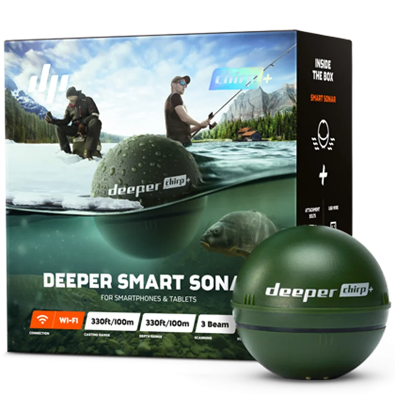 Беспроводной эхолот гидролокатор для рыбалки Deeper CHIRP+|Рыболокаторы| |