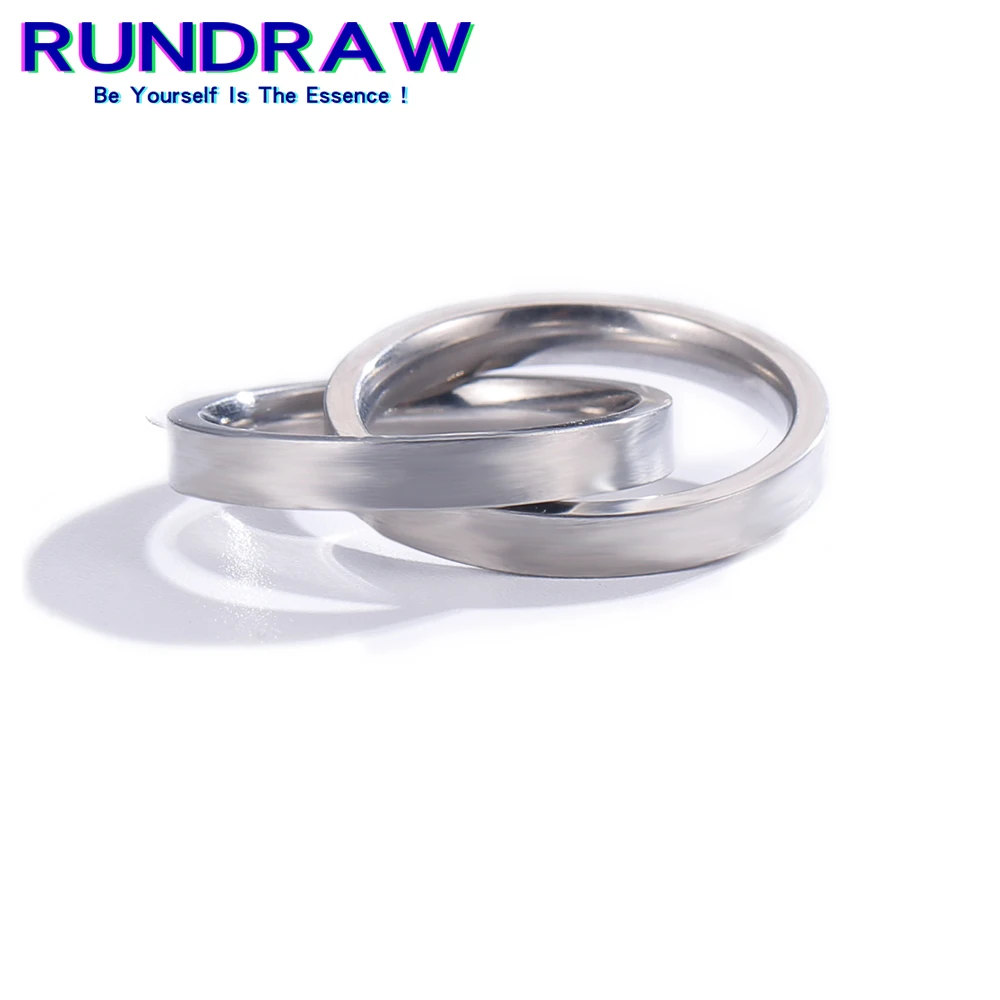 

Rundraw Fashion Punk Silver Color Infinity Couples Crossover Ring For Hip Hop Men Women Party Club Jewelry Gifts
