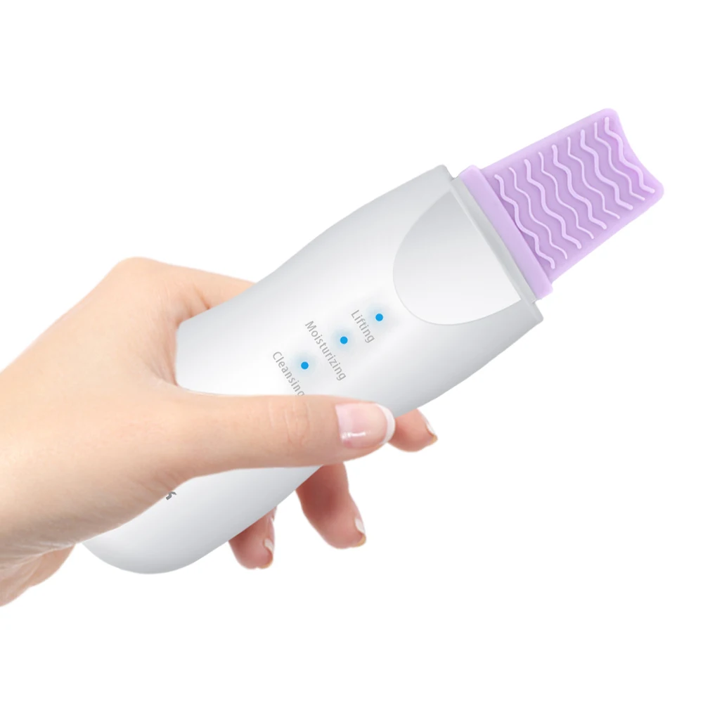 Вибрирует глубокое очищение кожи лица скруббер удаление грязи угрей уменьшает