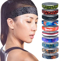 men women sport headband non slip elastic fitness hair bands tennis yoga basketball football a running sweatband hair wrap