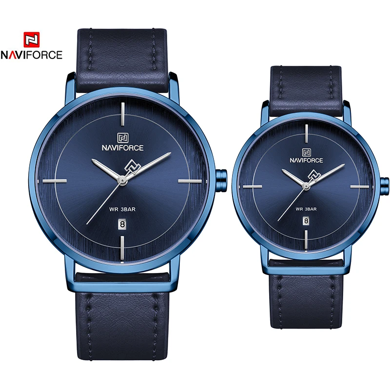 NAVIFORCE 2019 Relogio Masculino часы мужские модные спортивные кожаный ремешок