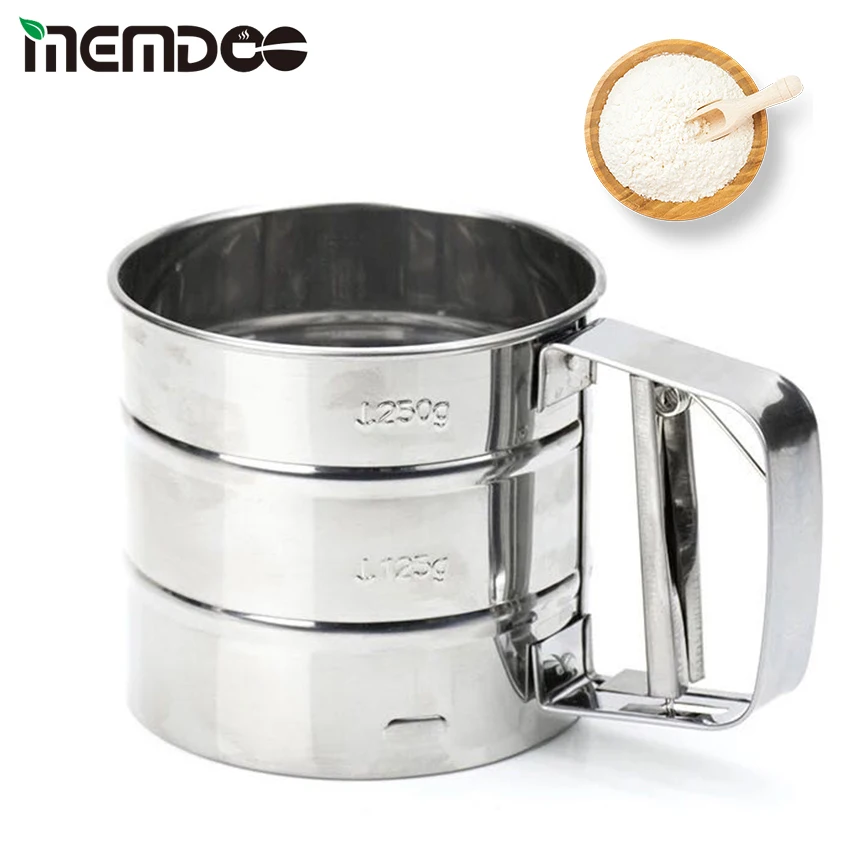 Сито для муки MEMDOO из нержавеющей стали полуавтоматические ручные инструменты