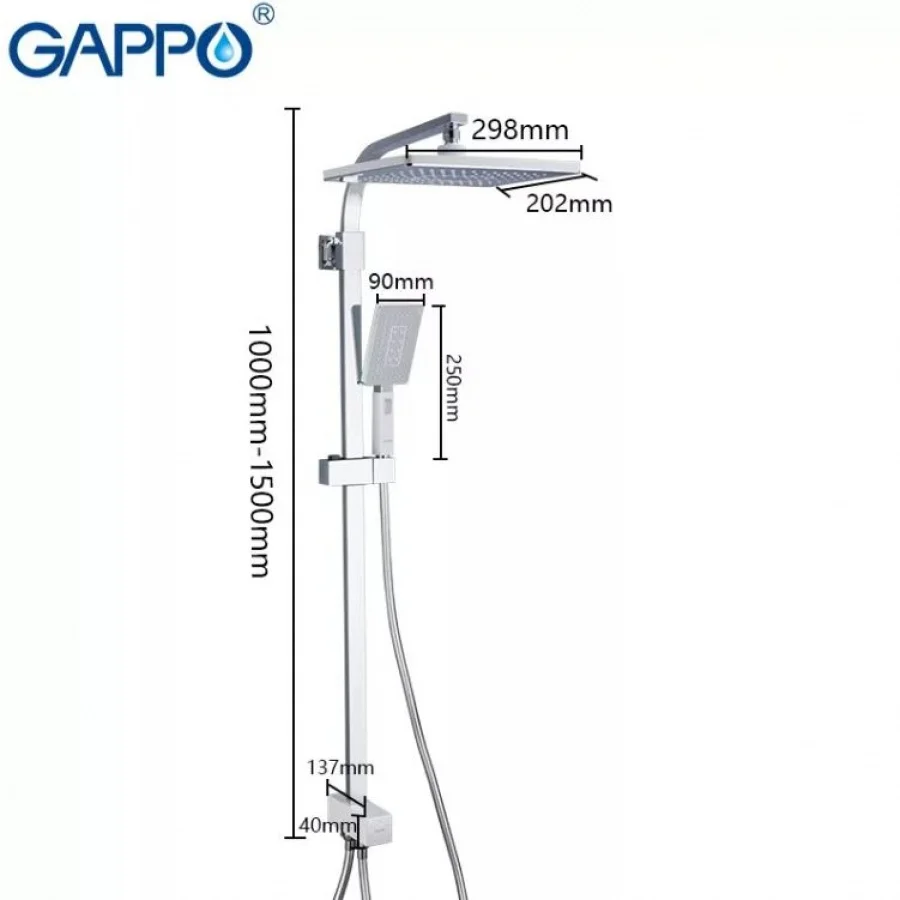 GAPPO G2408 Стойка душевая