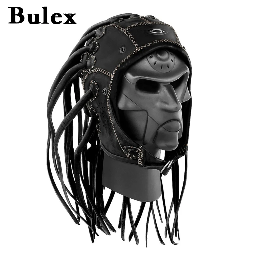 

Bulex Cosplay Braid Mask Weaving Braids Horrific Monster Latex Helmet Headgear Costume Party Halloween Cosplay Prop