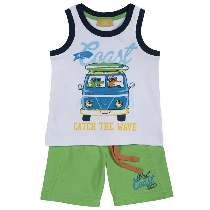 T-shirt and shorts Chicco 086 bus (multicolor) | Мать и ребенок