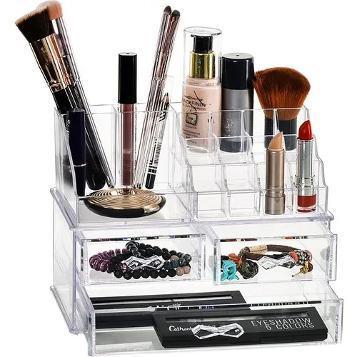 

High Quality Makeup Organizer Storage Box Cosmetic Lipstick Jewelry Case Holder Display Stand Make Up Organizer Made in Turkey