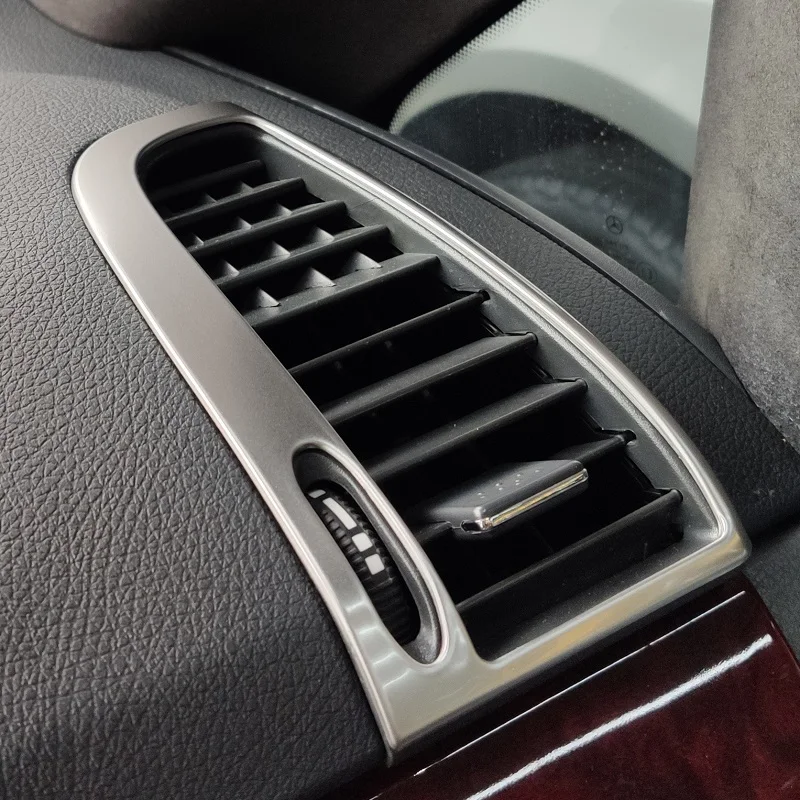 2 части Хромированные накладки на верхние боковые дефлекторы сопла вентиляции