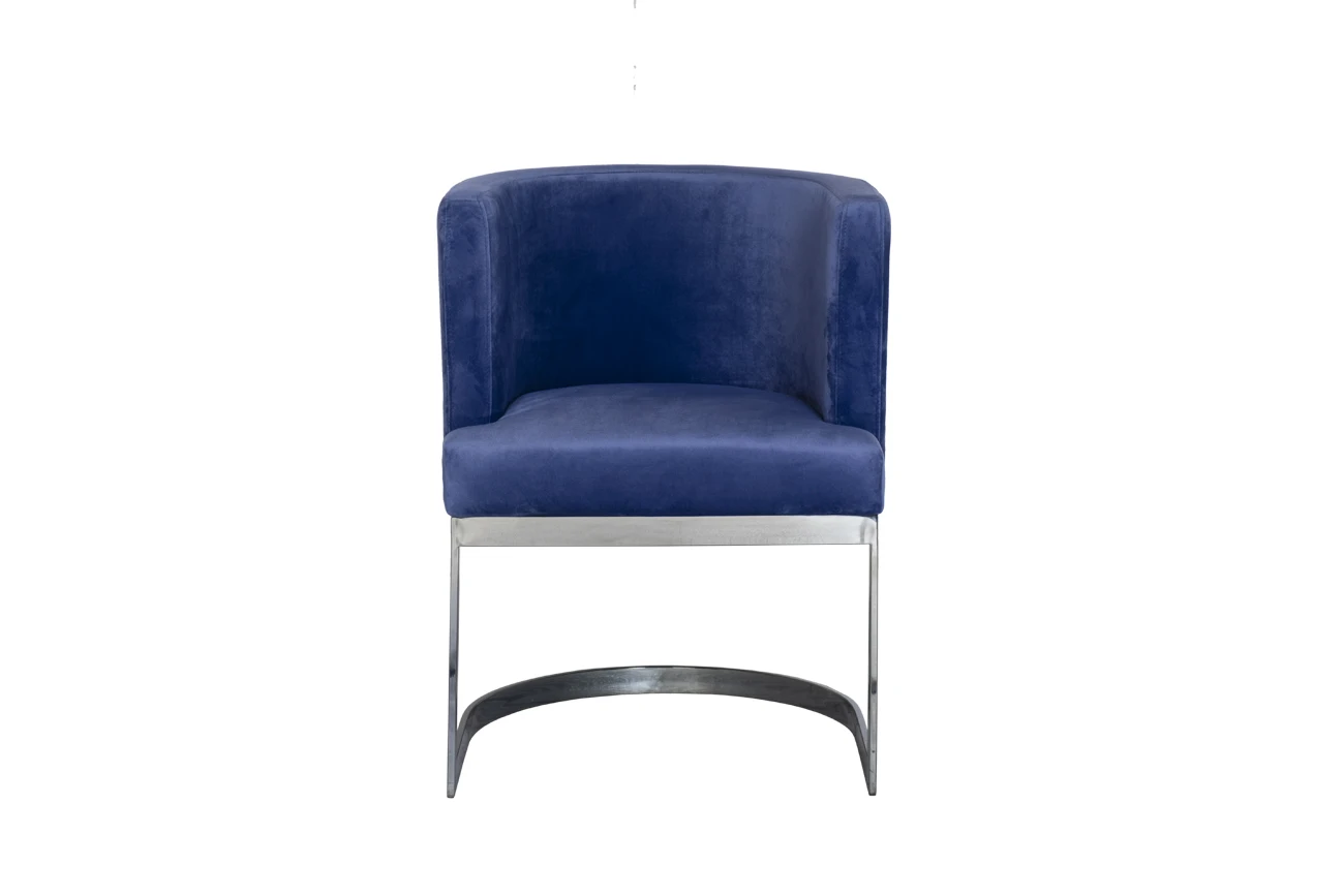 Стул на металлическом каркасе, темно-синий, Garda decor 99346/4, стулья для кухонной мебели дом.