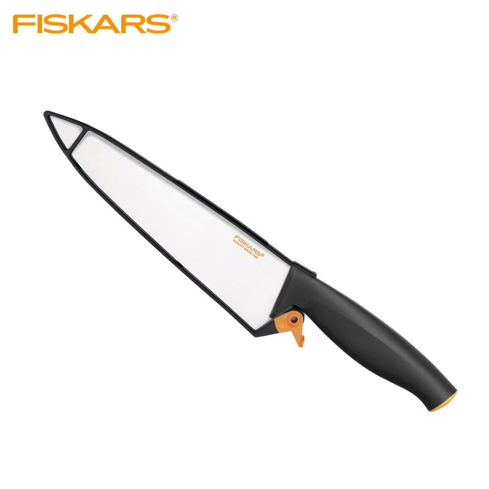 Нож поварской в чехле Fiskars Functional Form 20 см | Дом и сад