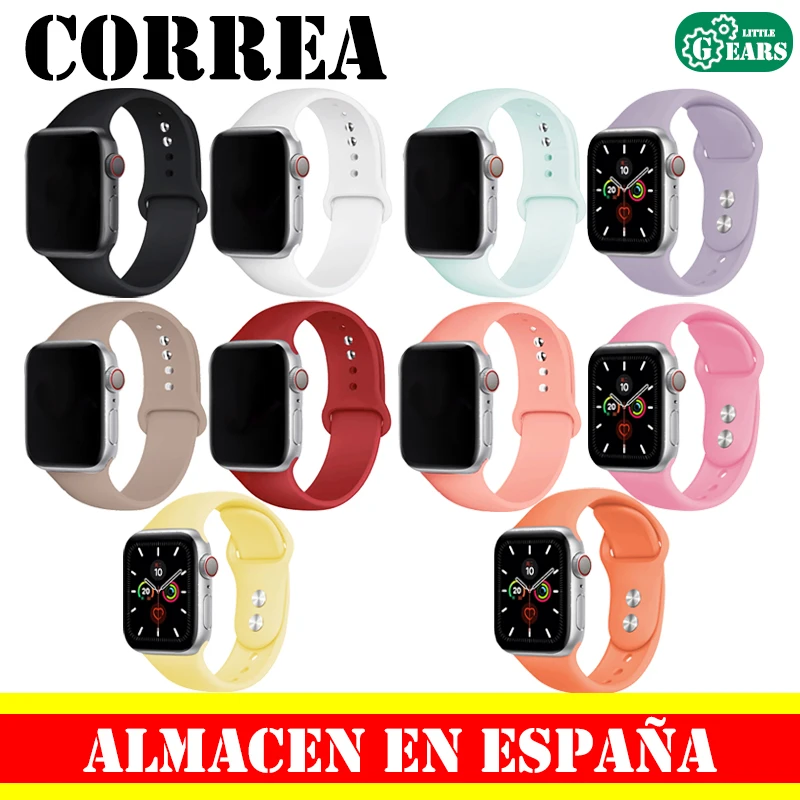 Ремешок силиконовый для Apple Watch iWatch Series 1 2 3 4 5 38 40 42 44 мм|Ремешки часов| |