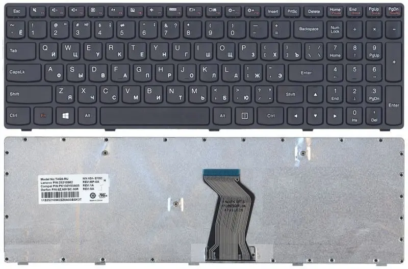 Клавиатура для ноутбука Lenovo G500 G500A G500C G500H G500G G500M G500T G505 G505A G505G G510 G510A G510G G700 G70 -