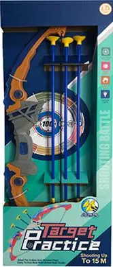 Набор для стрельбы из лука TARGET PRACTICE стрела с присоской 3 шт. со светом | Игрушки и