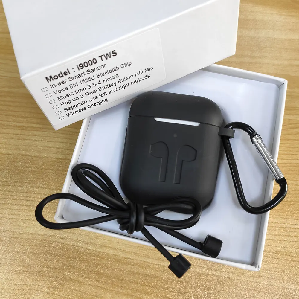 i9000 add Black kits Новинка i9000 TWS беспроводные наушники Air 2 с обратным магнитом зарядный чехол Bluetooth 5,0 наушники PK i500 i2000 i5000 TWS - Цвет: i9000 add Black kits