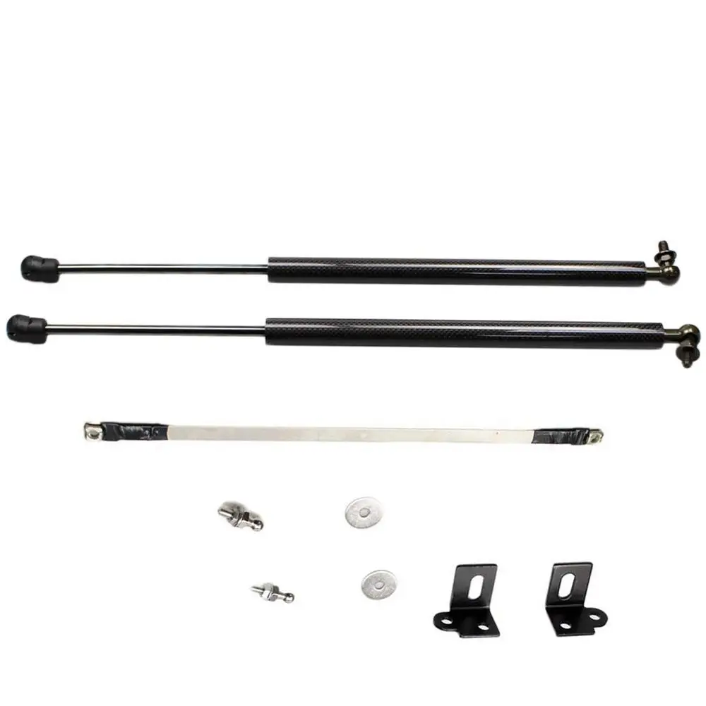black carbon fiber Демпфер для Mazda 3 BL 2009-2013 2 шт. передний капот модифицирует газовые стойки из углеродного волокна, поддерживающий амортизатор - Цвет: black carbon fiber