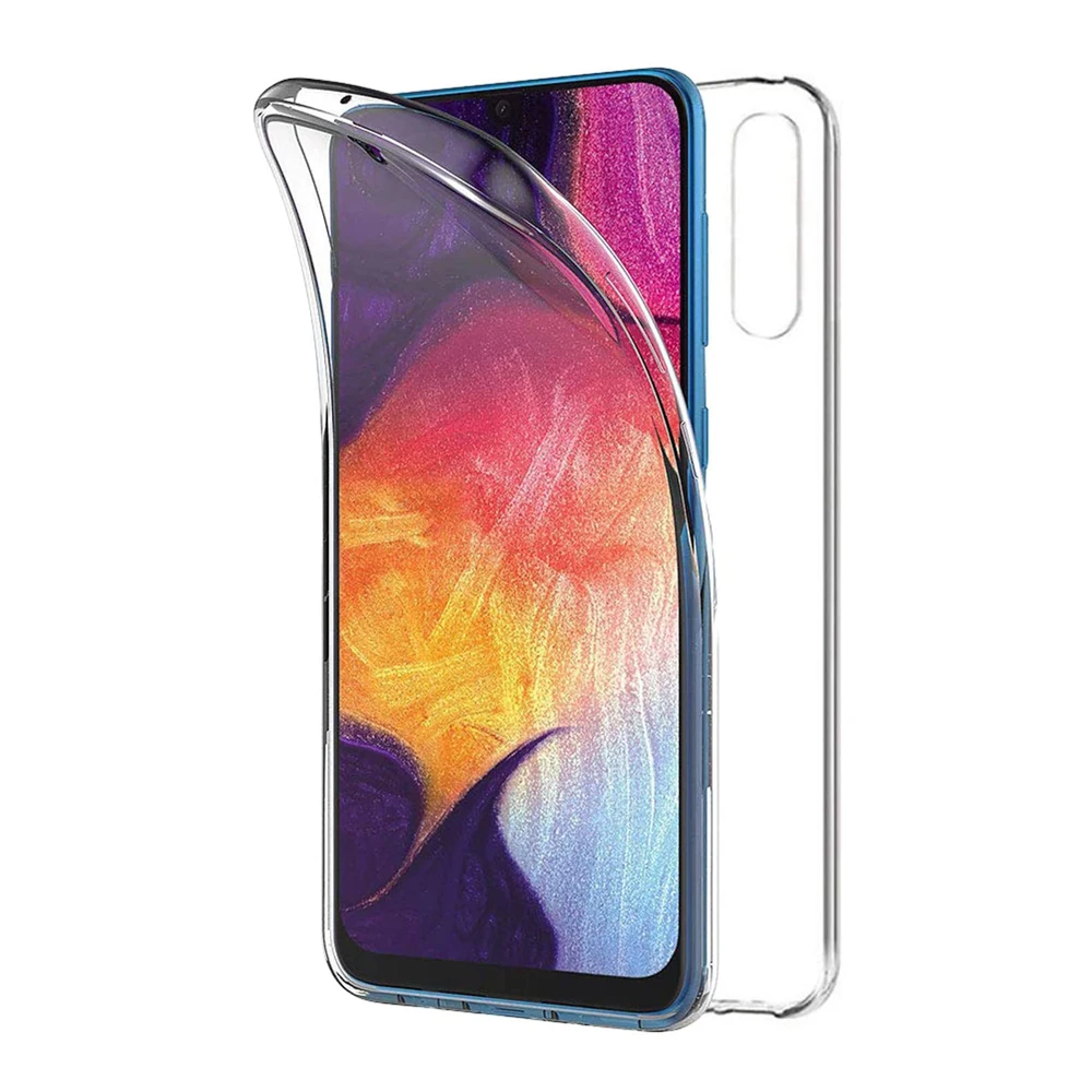 Двухсторонний силиконовый гелевый Чехол TPU + PC 360 ° Защита ультра тонкий жесткий