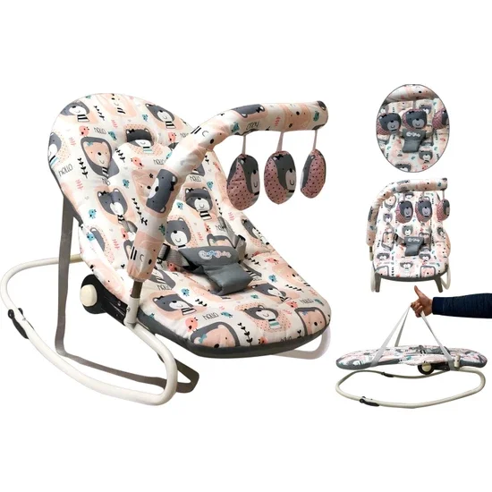 

Коала desenli sallanabilir taşınabilir ergonomik bebek salıncağı