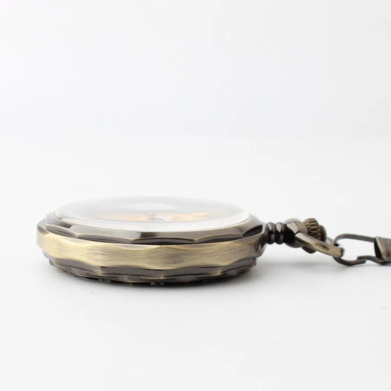 Flap Vintage Pocket Watch Mechanical Automatic Men Women All-match Clothing Accessories Pocket&Fob Chain Watches