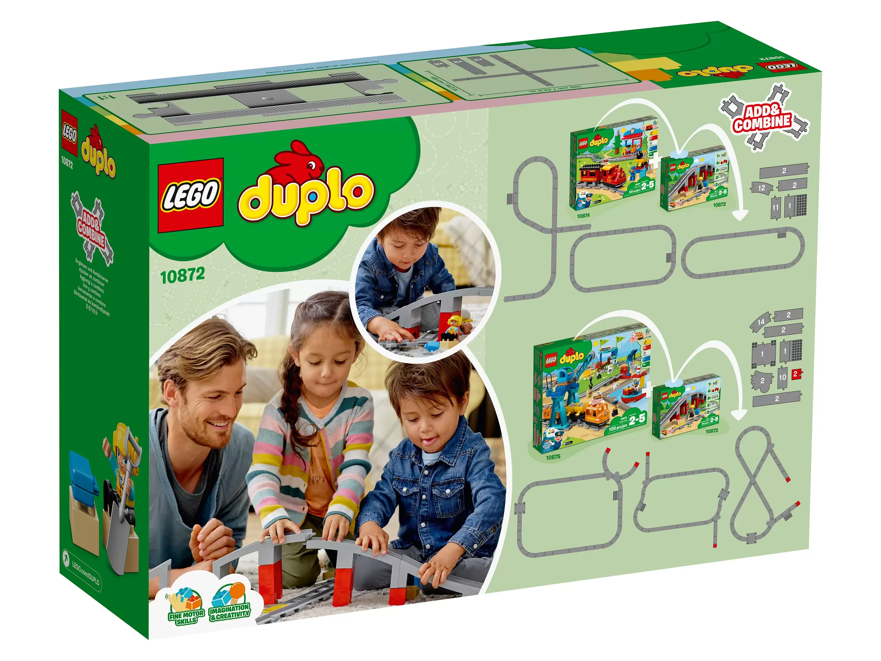 Конструктор LEGO DUPLO (ДУПЛО) 10872 Железнодорожный мост 2+ | Игрушки и хобби