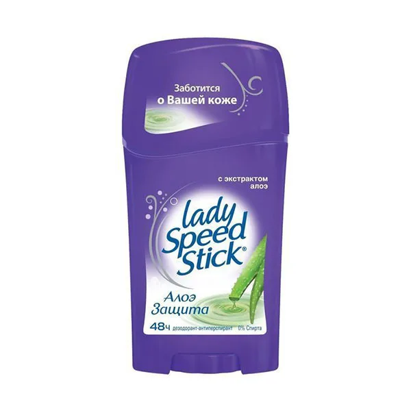 Дезодорант Lady Speed Stick твердый алоэ защита 45 мл | Красота и здоровье