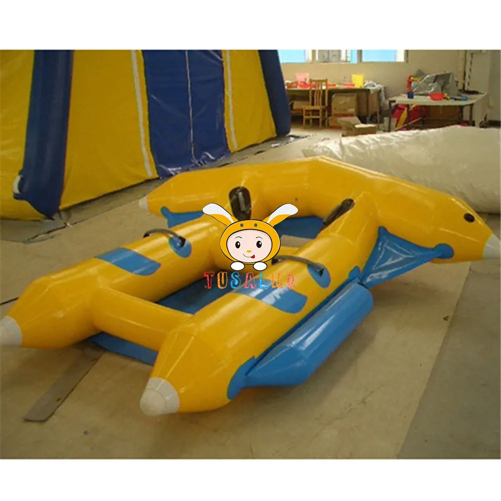 

Nathaniel Water Games Inflatable Flyfish Towable Tube High Quality Inflatable Flying Fish Water Boat for Ocean Park