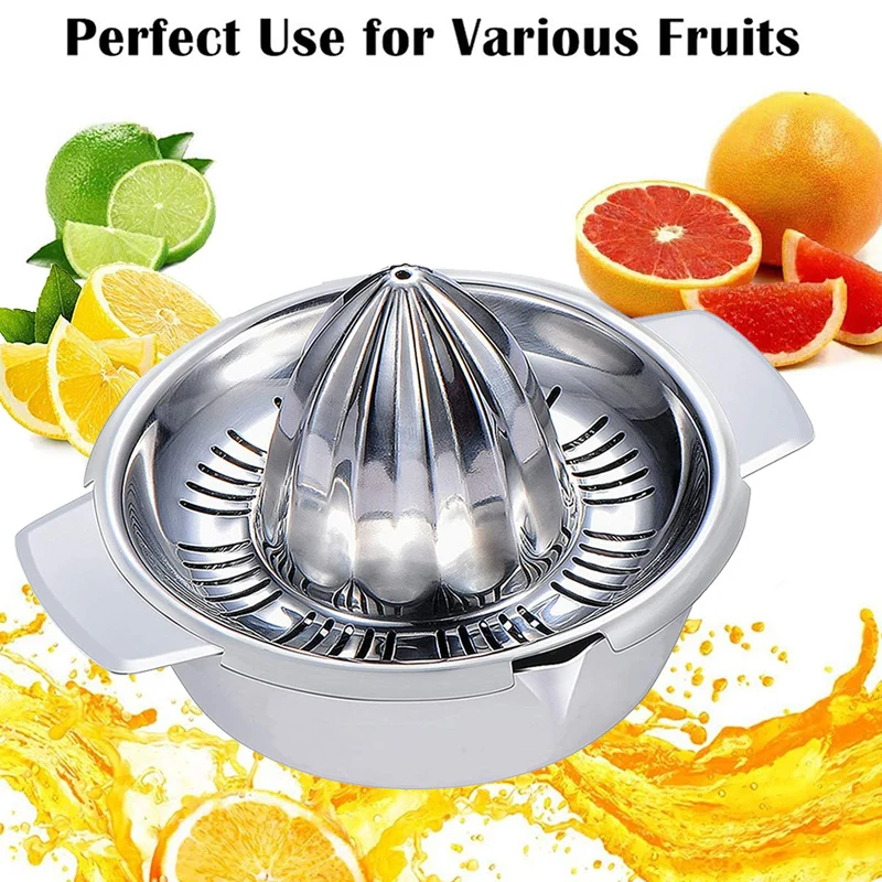 

Manual Juice Squeezer Portable Orange Lemon Fruit Juicer Kitchen Accessories Tools Stainless Steel Hand Pressed Juice Maker