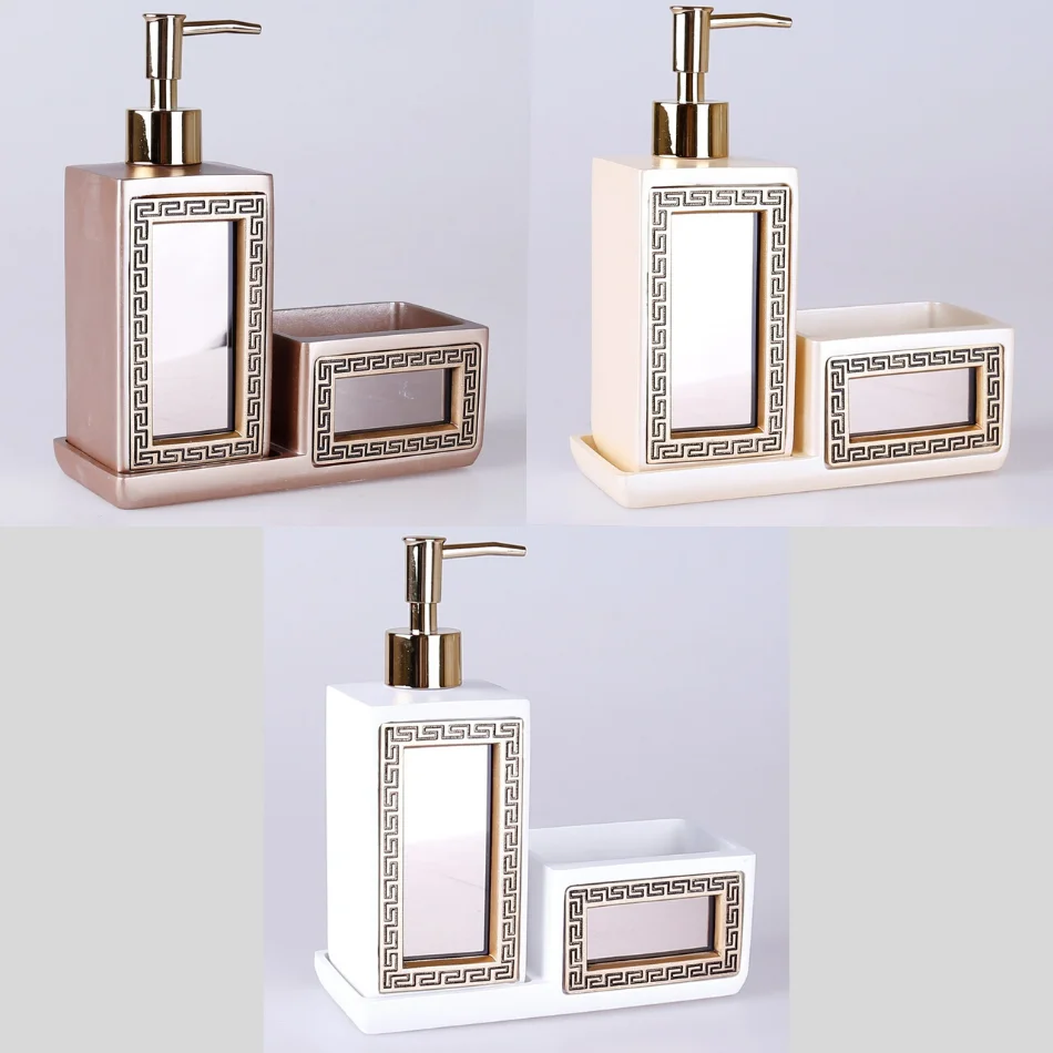 

200ML SPONGE LIQUID SOAP DISPENSER BATHROOM AND KITCHEN ACCESSORIES RESISTANT EMPTY BOTTLE RESIN RESISTANT MATERIAL VERON SERIES