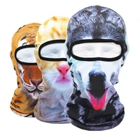 3d cat animals balaclava motorcycle breathable anti uv full face mask fishing hiking tiger dog bandana summer cycling headwear