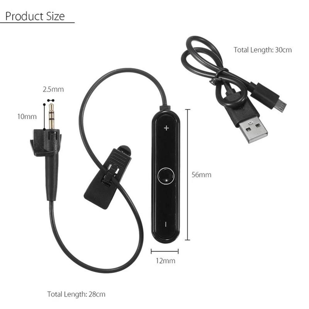Мини Bluetooth 4,1 музыкальный адаптер для громкой связи беспроводной стерео приемник для Bose Soundtrue AE2 AE2i аудио наушники вокруг уха II