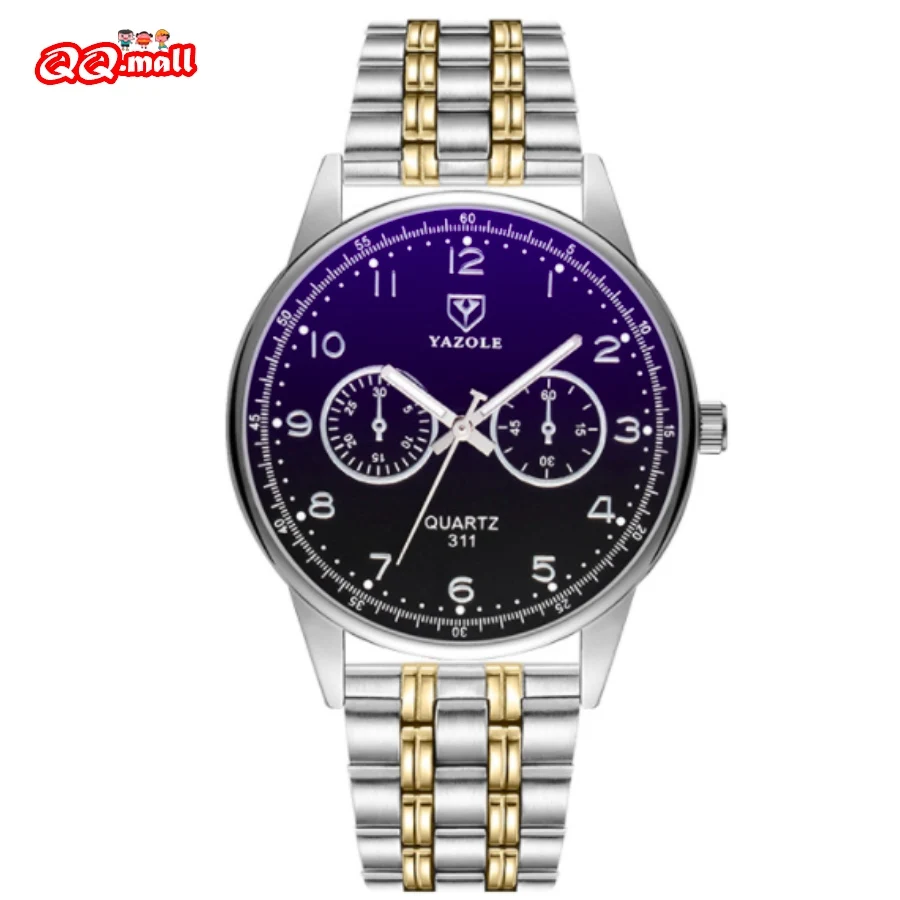 

Yazole Men's Watch Luminous Watch Hand Quartz Watches for Men Waterproof Casual Fashion Wristwatch Mens Gift Relogio Masculino