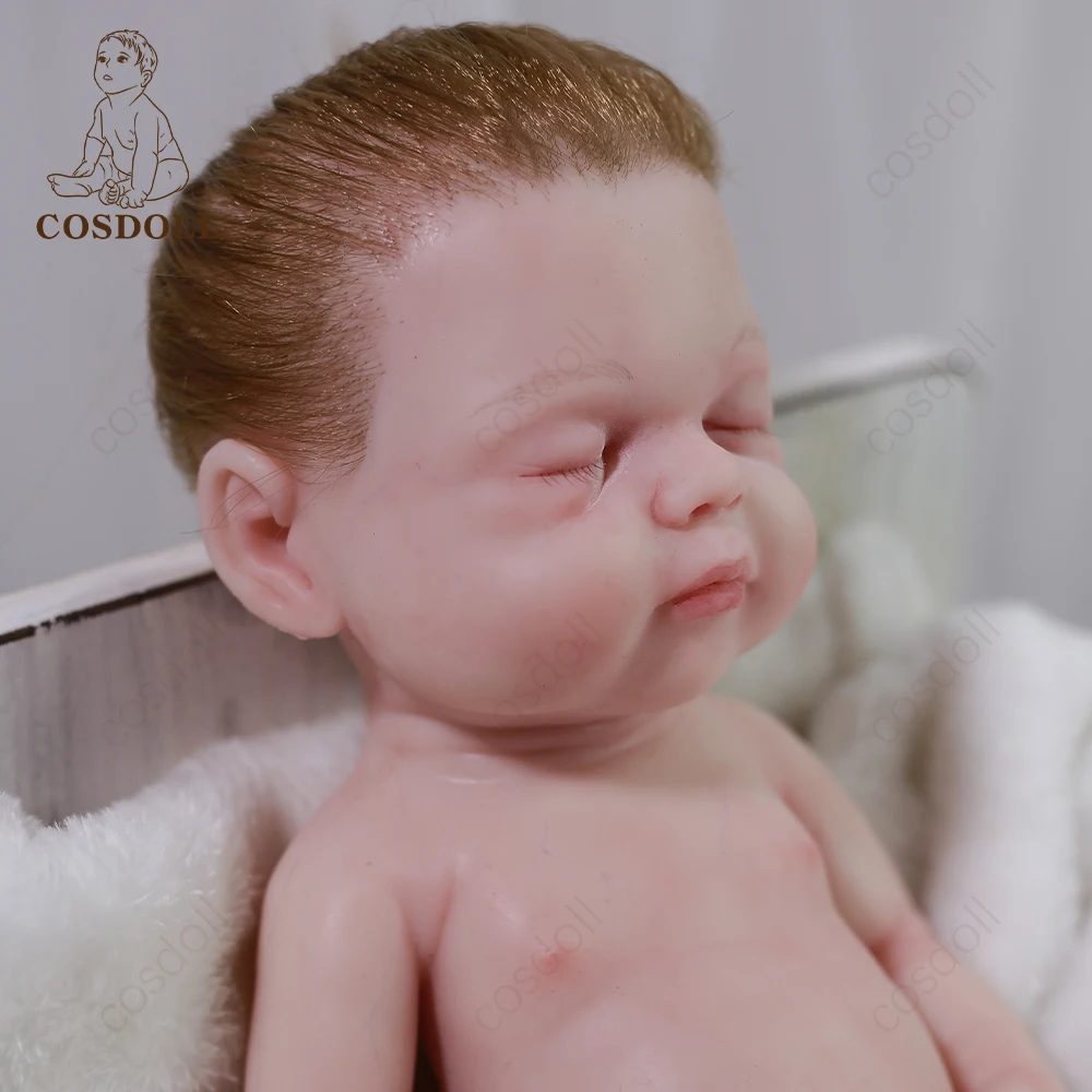 Mu&ntilde;eca Reborn realista de silicona para ni&ntilde;os, juguete de beb&eacute; de 39cm y 1,75 kg, 100%, regalo para chico, #017-2