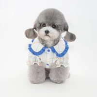 dog skirt summer thin dog clothes puppy couple outfit bow tie pullover fashion pet dog dress