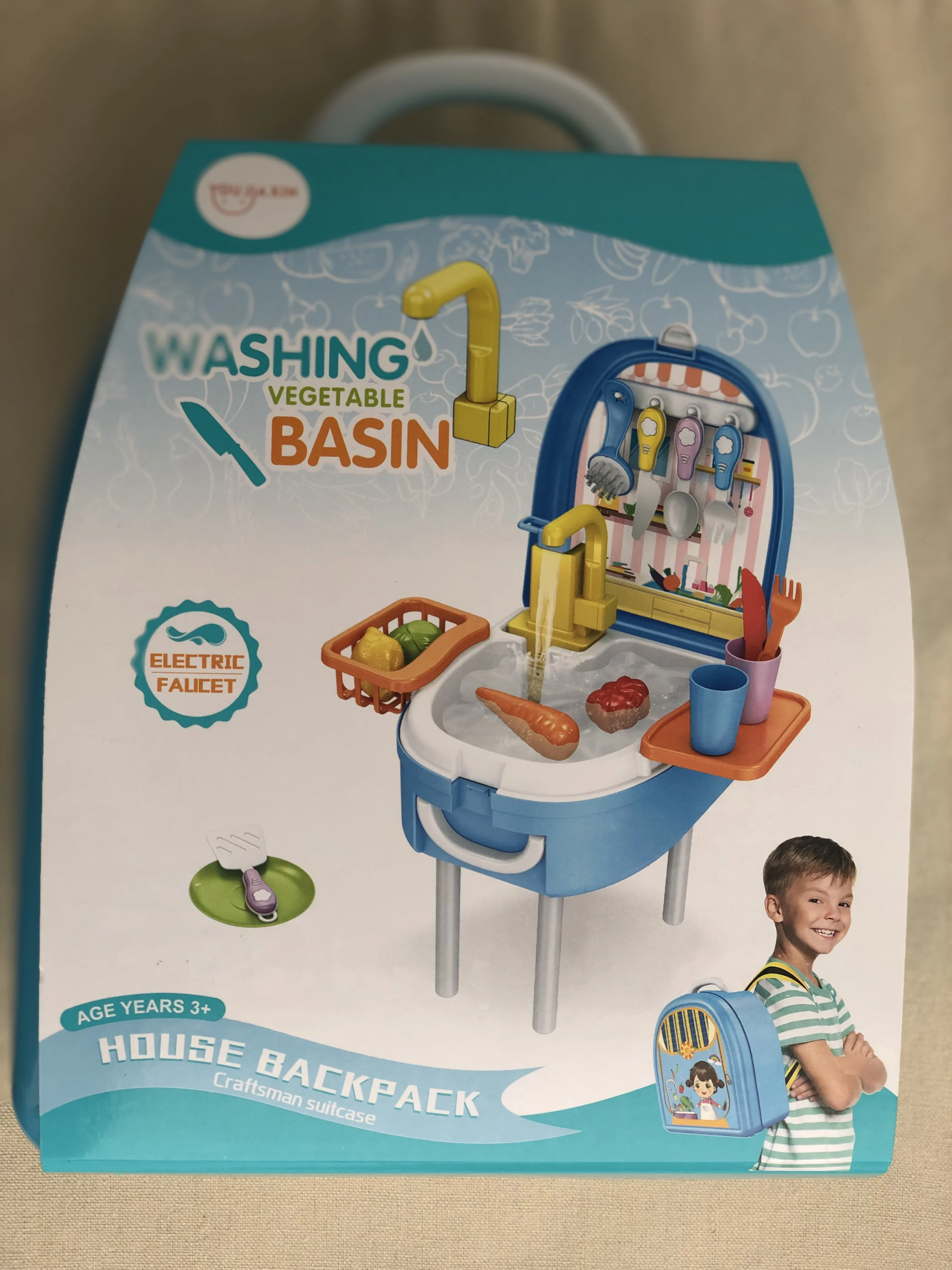Развивающий обучающий Игровой набор &quotРюкзак Кухня&quot с настоящей раковиной!!!