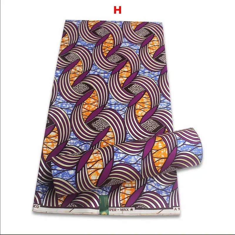 

African Golden Wax Fabrics Ankara Print Cotton 6yard High Quality Original Pagne Veritable Soft Material for wedding clothes