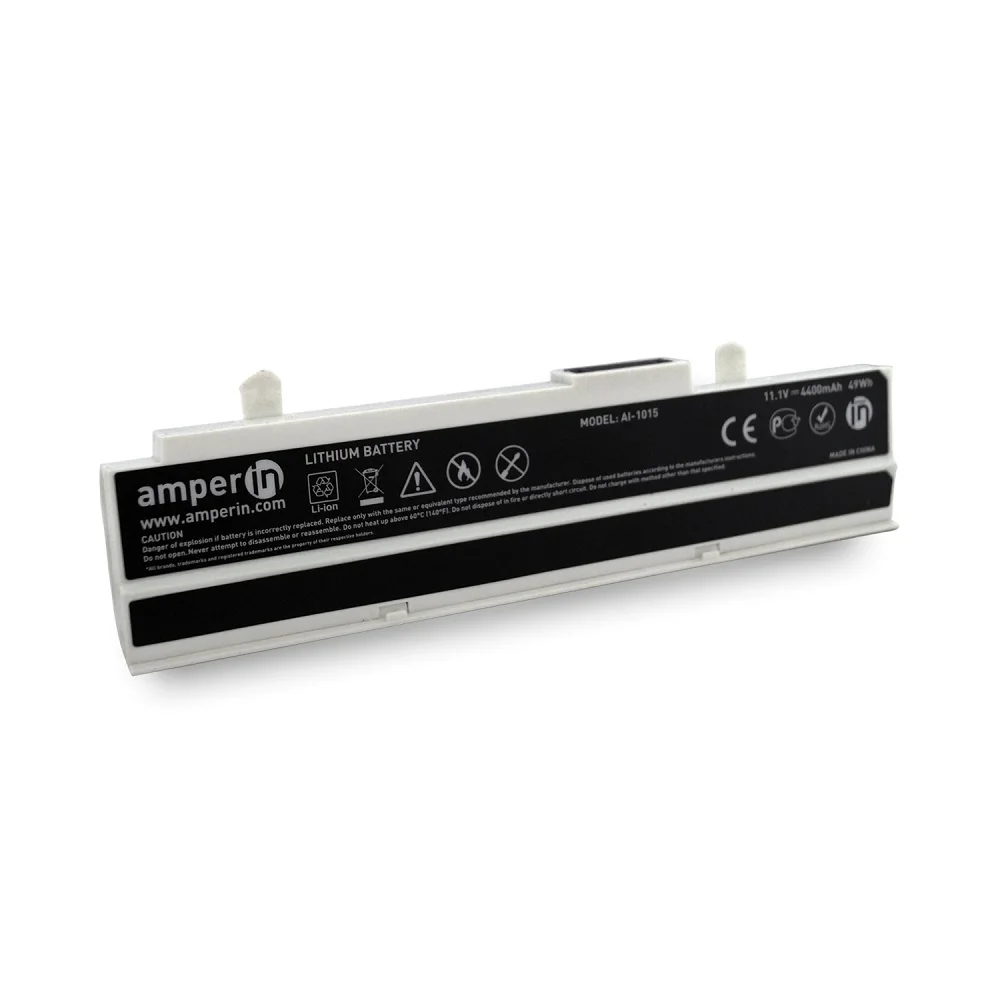 Аккумуляторная батарея Amperin для ноутбука Asus EEE 1015 11.1V 4400mAh (49Wh) AI-1015W белая |
