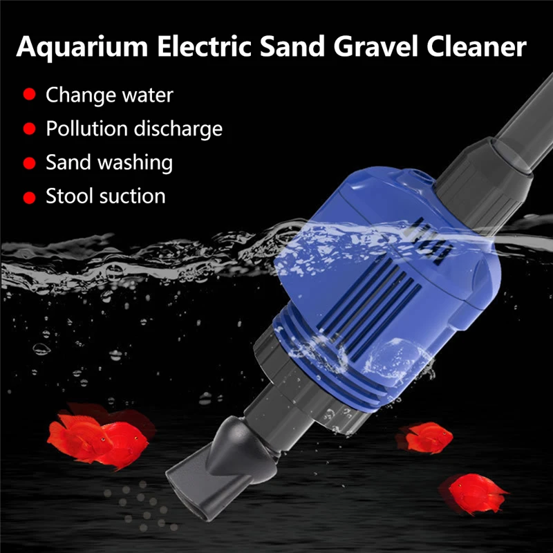 

Electric Fish Tank Cleaner Aquarium Electric Sand Gravel Cleaner with Filter Fish Tank Cleaning Tool
