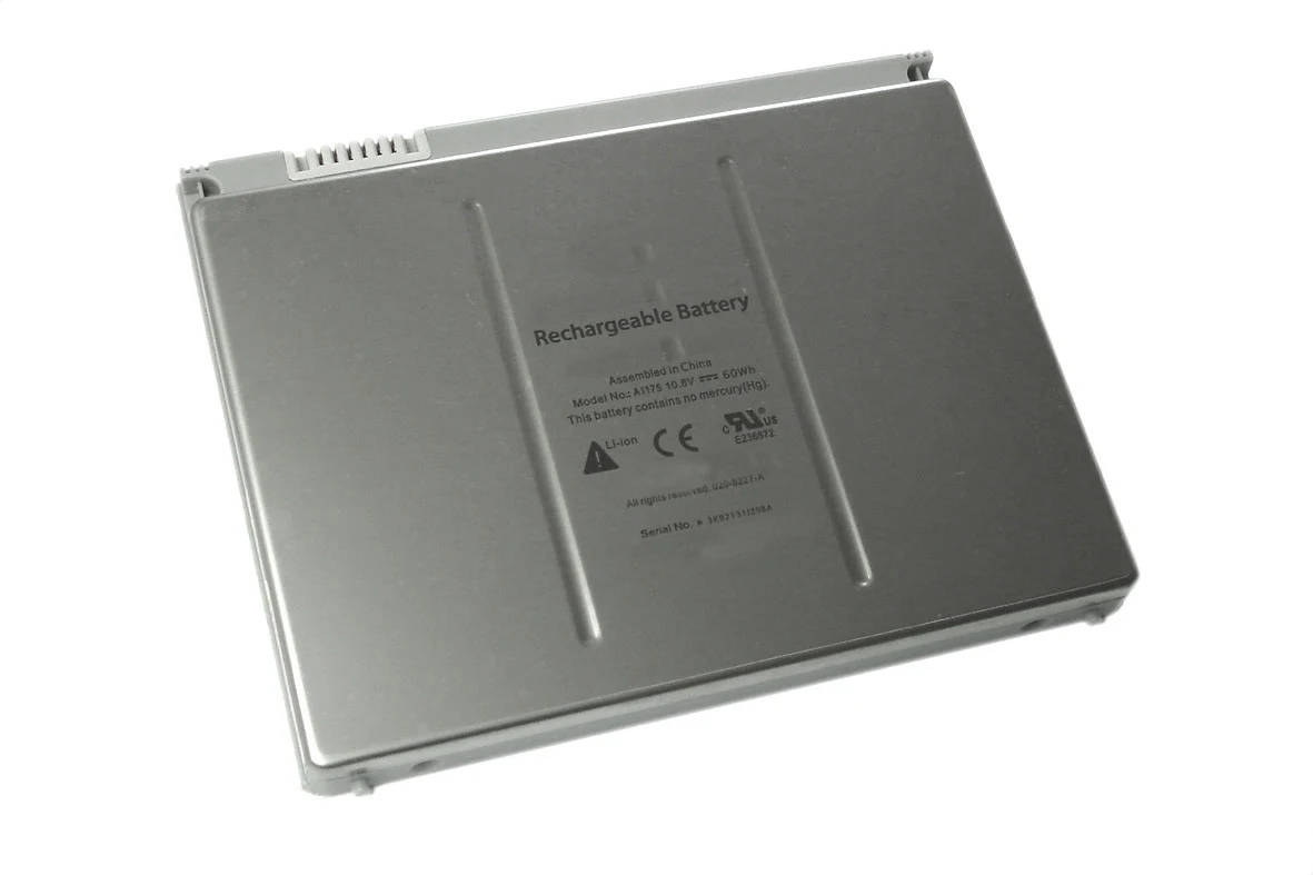 Аккумуляторная батарея для ноутбука Apple MacBook Pro A1175 A1150 5400mAh серебристая |